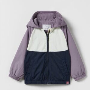 Zara Kids | Color Block nylon jacket wind breaker | Size 4-5yrs